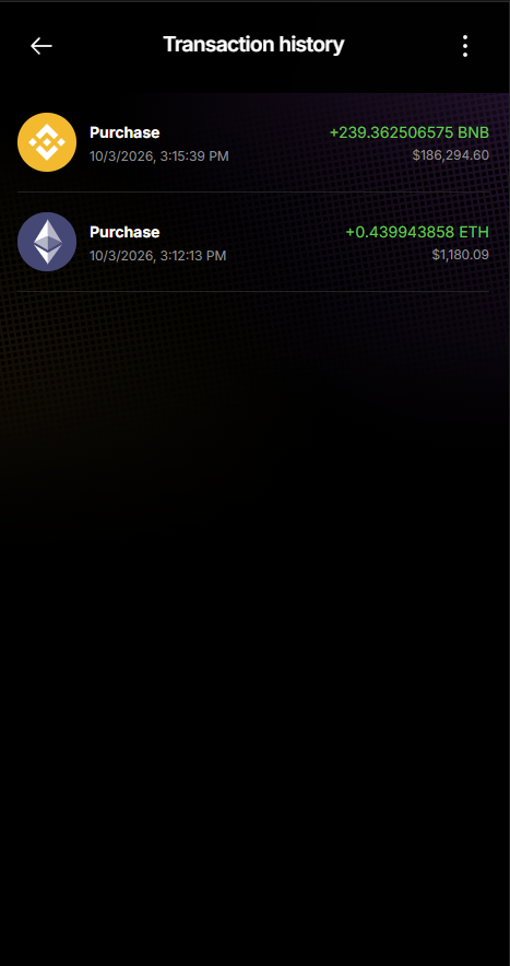 Ledger Wallet Simulator, capture 7
