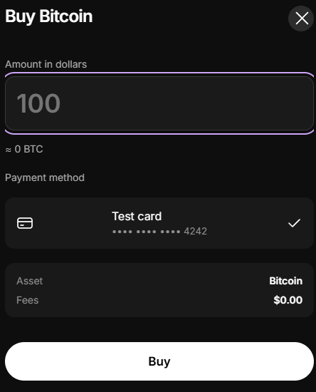 Ledger Wallet Simulator, capture 4